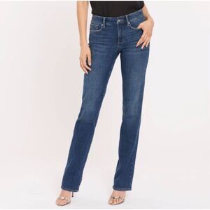 NYDJ Blue Marilyn Straight Leg Jeans 4